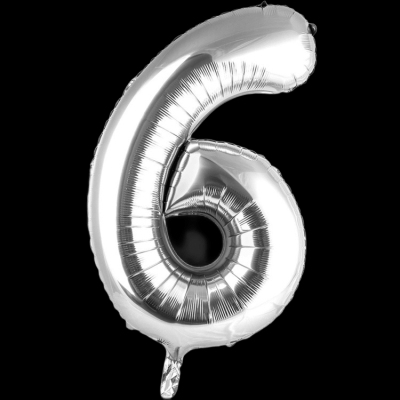 Цифра 6, серебро
