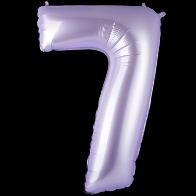 Цифра 7, сиреневая
