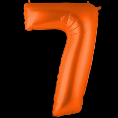 Цифра 7, оранжевая