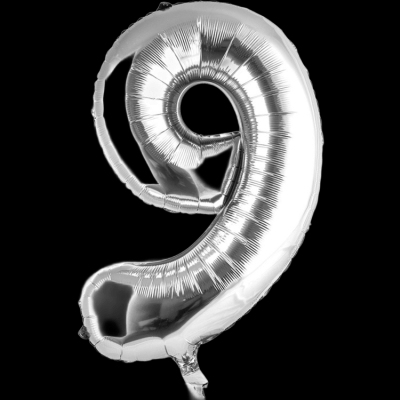 Цифра 9, серебро