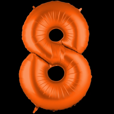 Цифра 8, оранжевая