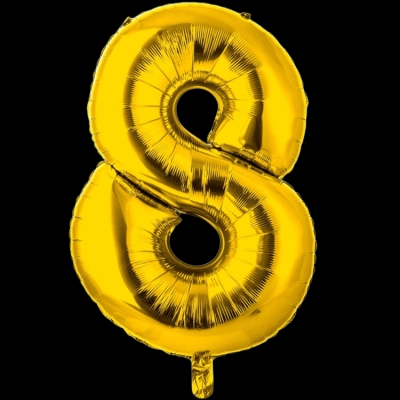 Цифра 8, золото