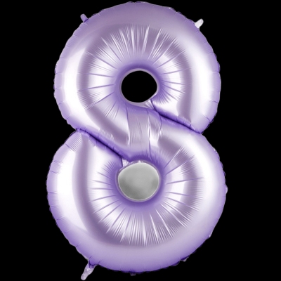 Цифра 8, сиреневая
