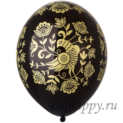 Шарики с орнаментом Русский стиль