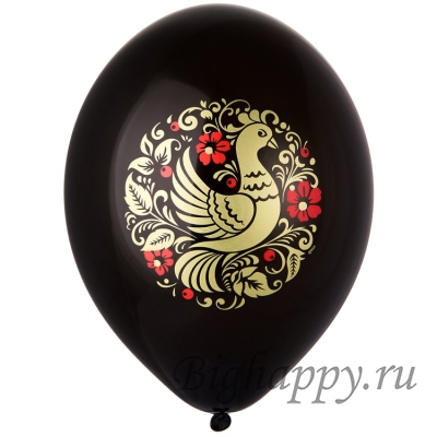 Шарики в русском стиле Старинная роспись  Хохлома