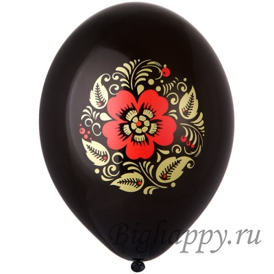 Шарики в русском стиле Старинная роспись  Хохлома