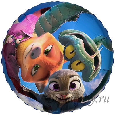 Круглый шар "Герои Зверополиса" фото